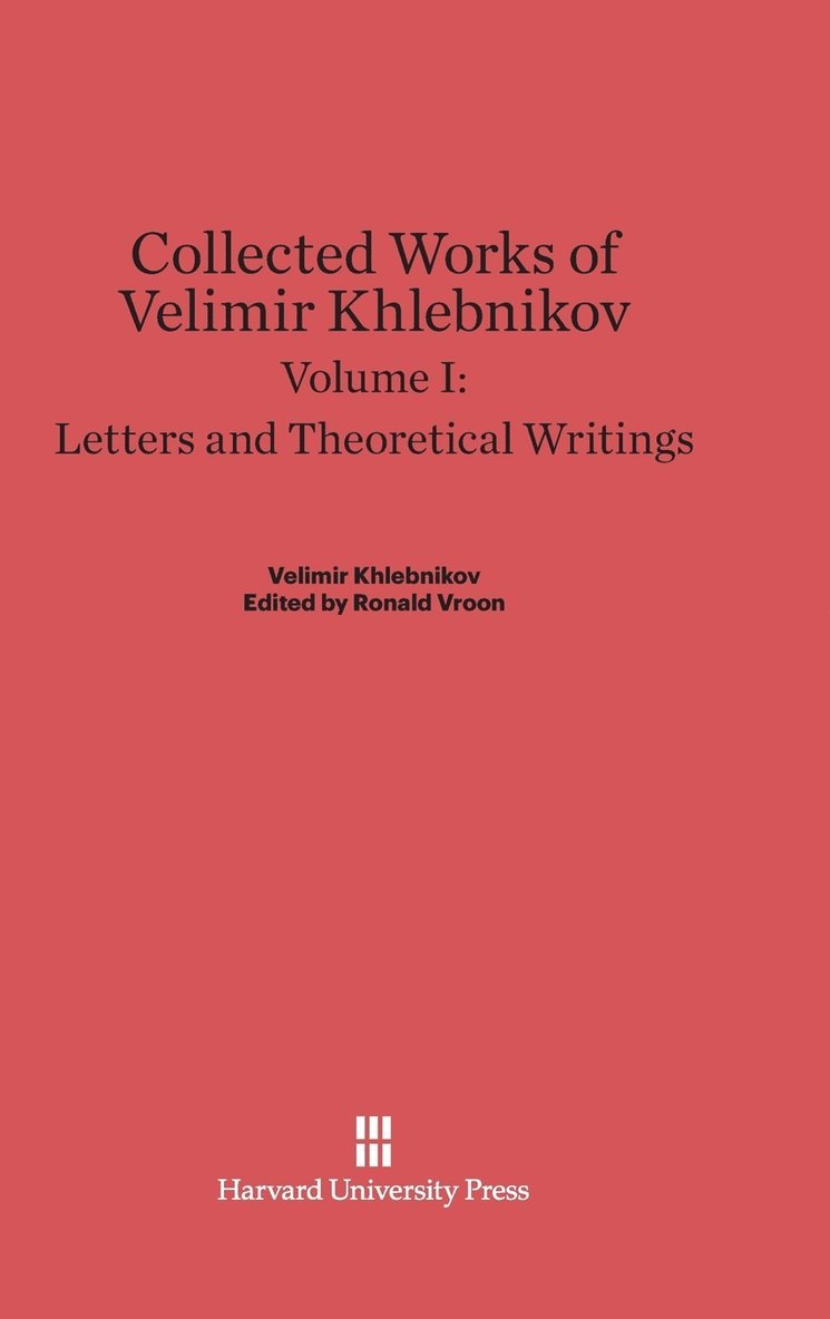 Letters and Theoretical Writings 1