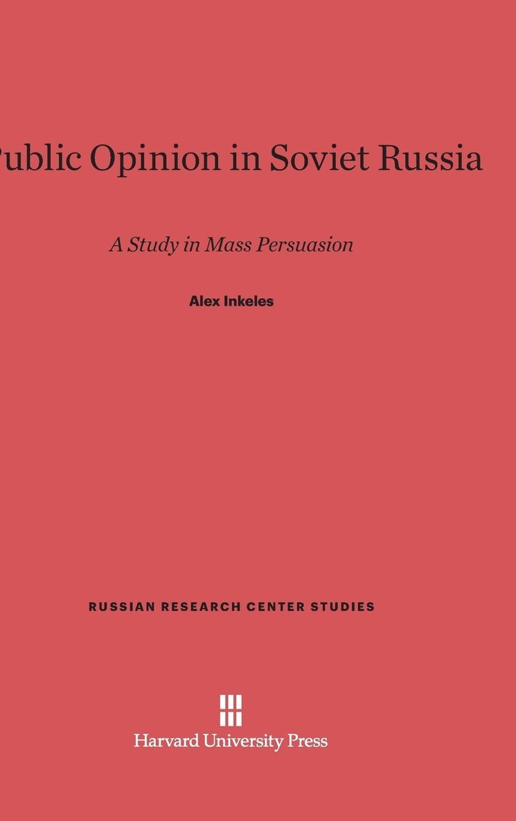 Public Opinion in Soviet Russia 1