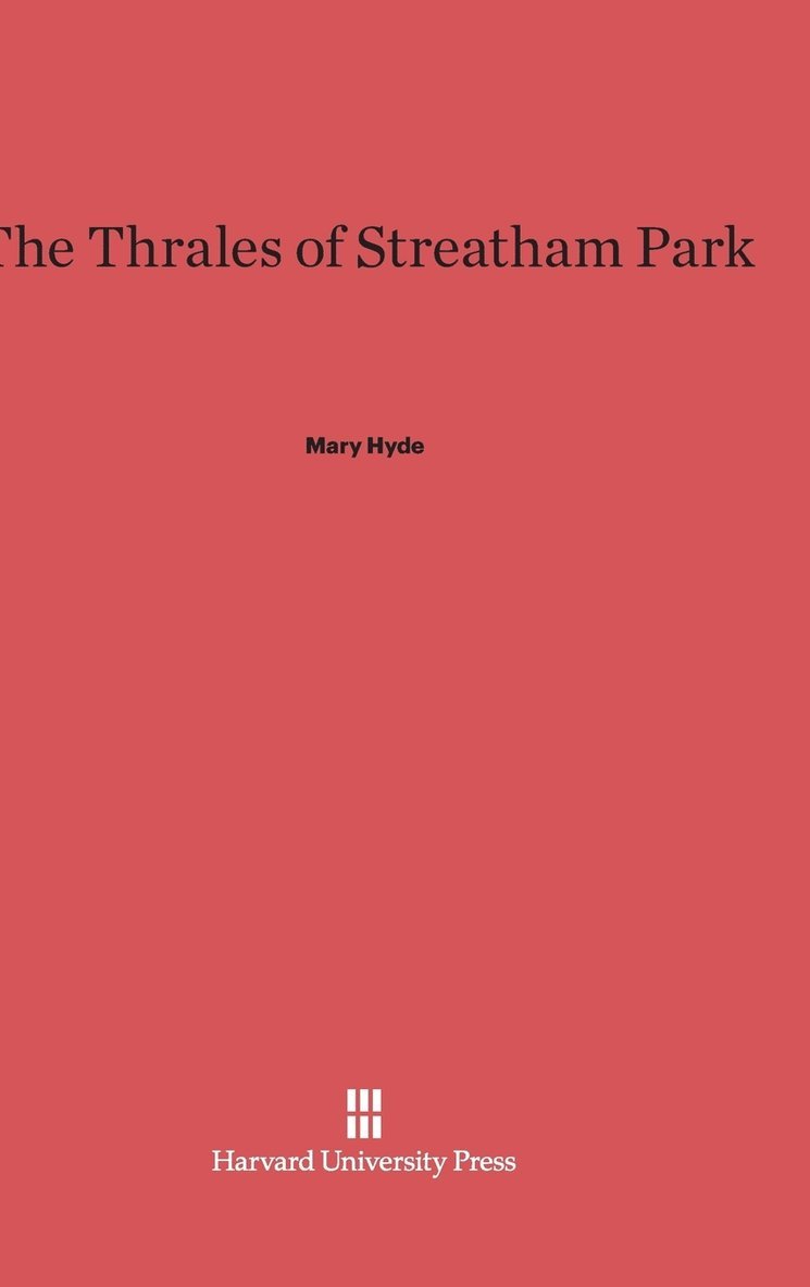 The Thrales of Streatham Park 1