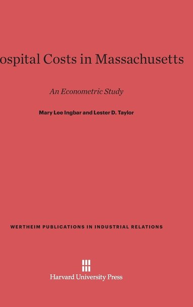 bokomslag Hospital Costs in Massachusetts