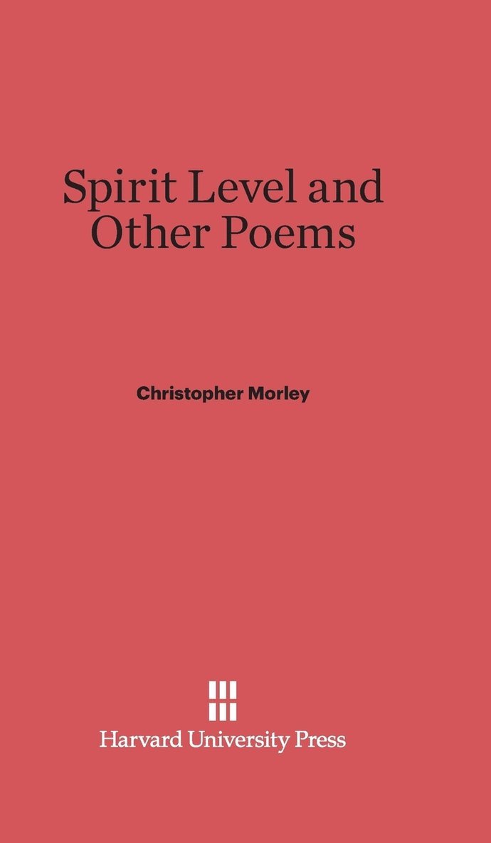 Spirit Level and Other Poems 1