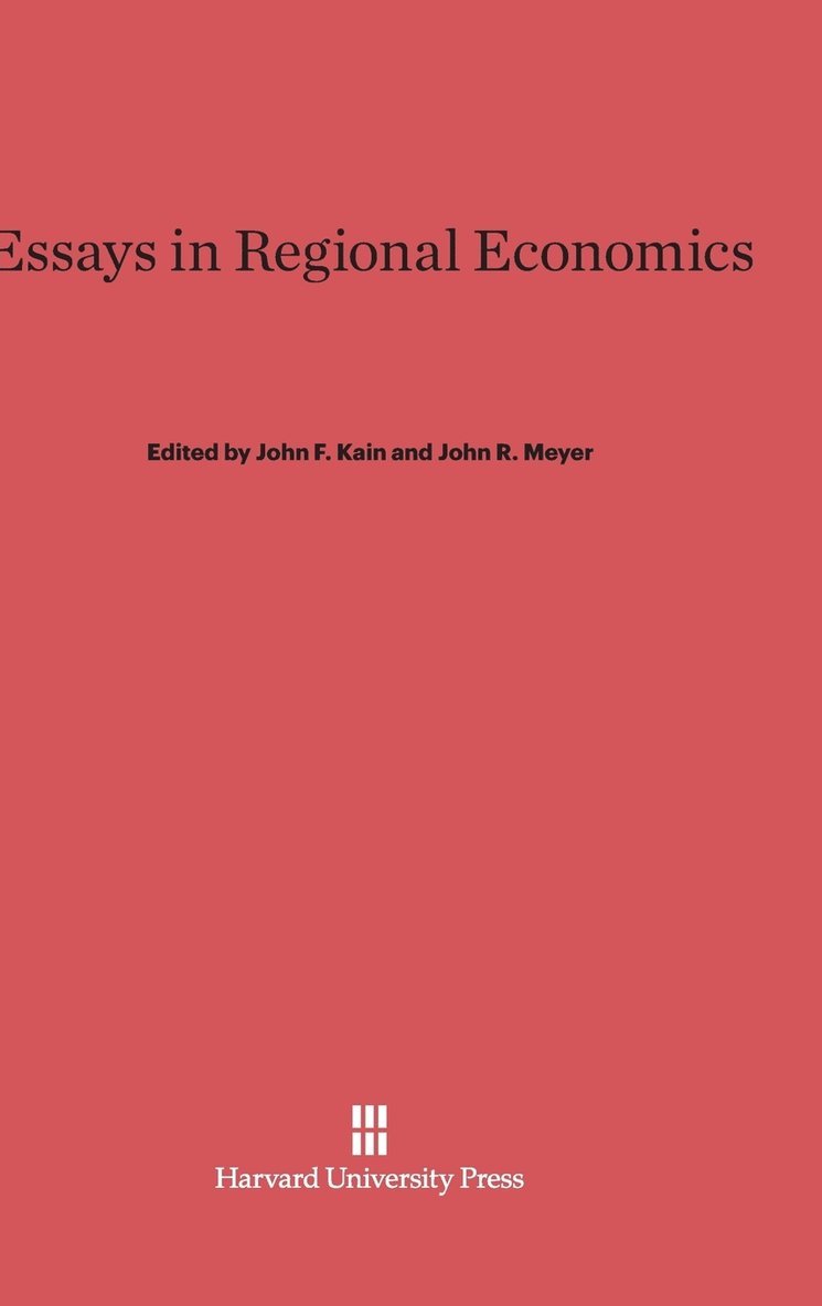 Essays in Regional Economics 1