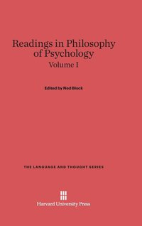 bokomslag Readings in Philosophy of Psychology, Volume I