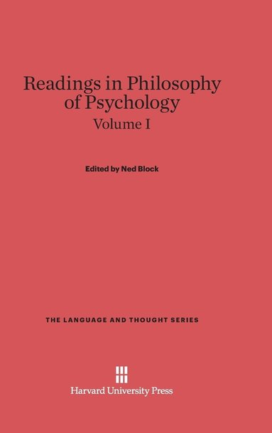 bokomslag Readings in Philosophy of Psychology, Volume I