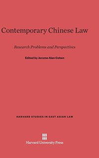 bokomslag Contemporary Chinese Law