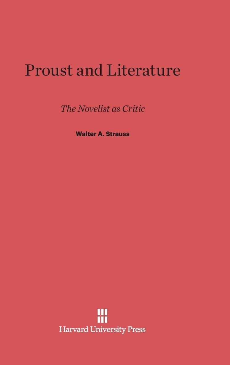 Proust and Literature 1