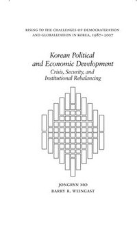 bokomslag Korean Political and Economic Development