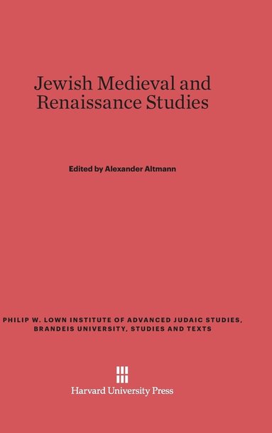 bokomslag Jewish Medieval and Renaissance Studies