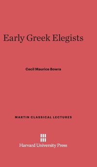 bokomslag Early Greek Elegists