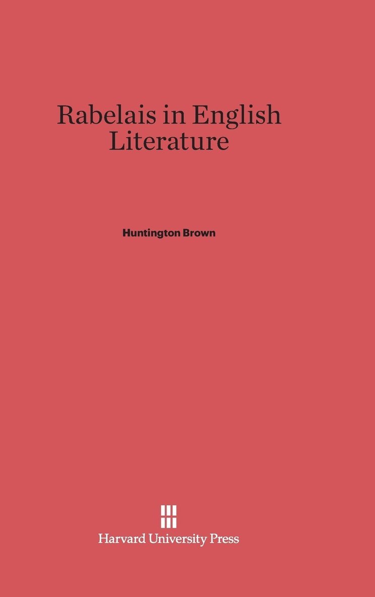 Rabelais in English Literature 1