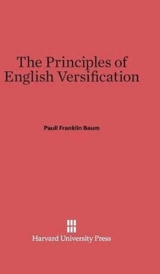 bokomslag The Principles of English Versification