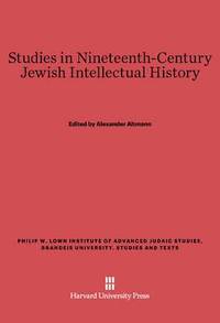 bokomslag Studies in Nineteenth-Century Jewish Intellectual History