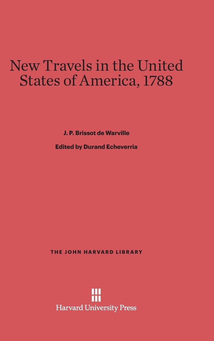 New Travels in the United States of the America, 1788 1