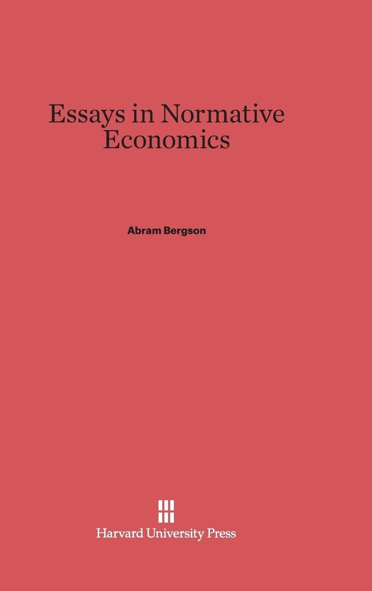 Essays in Normative Economics 1