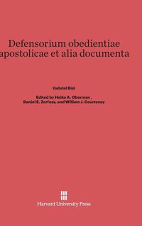 bokomslag Defensorium Obedientiae Apostolicae Et Alia Documenta