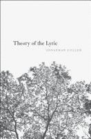 Culler, J: Theory of the Lyric