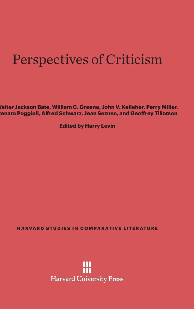Perspectives of Criticism 1