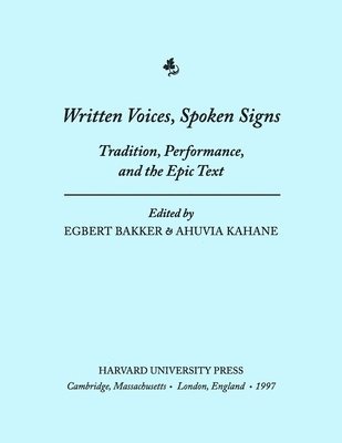 bokomslag Written Voices, Spoken Signs