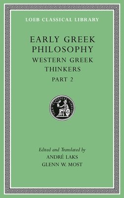 bokomslag Early Greek Philosophy, Volume V