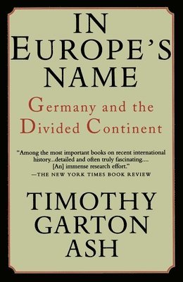 In Europe's Name: Germany and the Divided Continent 1