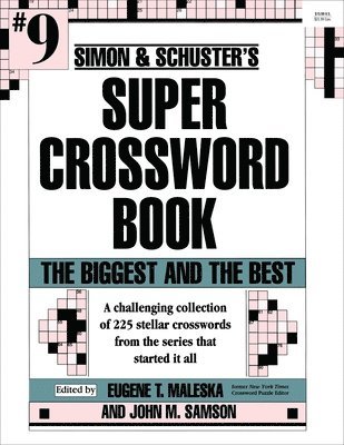 John M. Samson, Eugene T. Maleska - Simon & Schuster's Super Crossword Book, Häftad