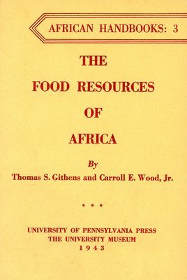 The Food Resources of Africa 1