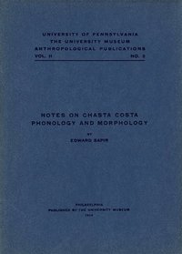 bokomslag Notes on Chasta Costa Phonology and Morphology