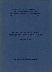 bokomslag Notes on Chasta Costa Phonology and Morphology