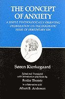 bokomslag Concept of Anxiety: A Simple Psychologically Orienting Deliberation on the Dogmatic Issue of Hereditary Sin