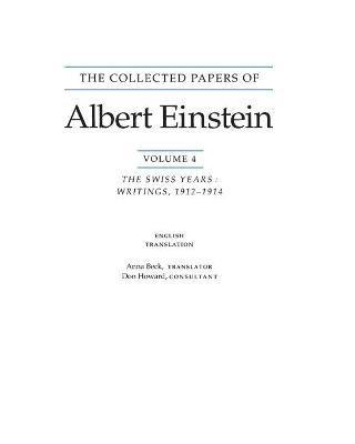 The Collected Papers of Albert Einstein, Volume 4 (English) 1