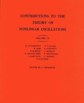 bokomslag Contributions to the Theory of Nonlinear Oscillations, Volume IV
