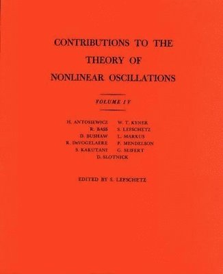 bokomslag Contributions to the Theory of Nonlinear Oscillations, Volume IV