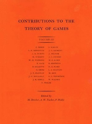 bokomslag Contributions to the Theory of Games, Volume III