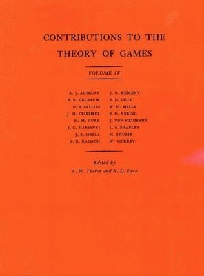 Albert William Tucker, Robert Duncan Luce - Contributions to the Theory of Games, Volume IV, Häftad