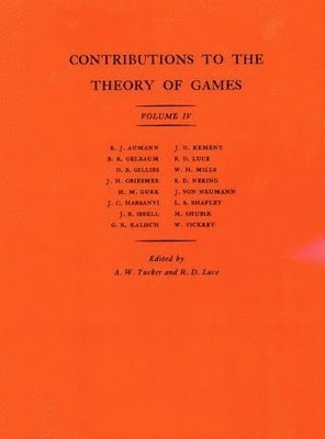 bokomslag Contributions to the Theory of Games, Volume IV