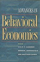 Advances in Behavioral Economics 1