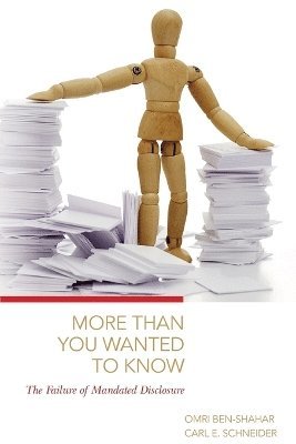 Omri Ben-Shahar, Carl E. Schneider - More Than You Wanted to Know, Häftad