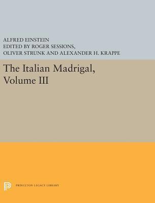 Alfred Einstein - Italian Madrigal, Inbunden
