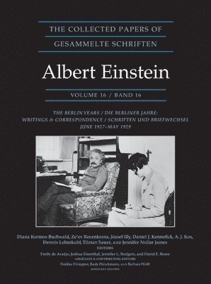 Albert Einstein, Diana Kormos Buchwald - Collected Papers of Albert Einstein, Volume 16 (Documentary Edition), Inbunden