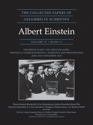 Albert Einstein, Diana Kormos Buchwald - Collected Papers of Albert Einstein, Volume 17 (Documentary Edition), Inbunden