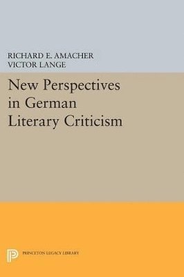 New Perspectives in German Literary Criticism 1