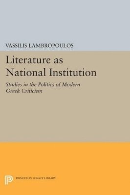 Literature as National Institution 1