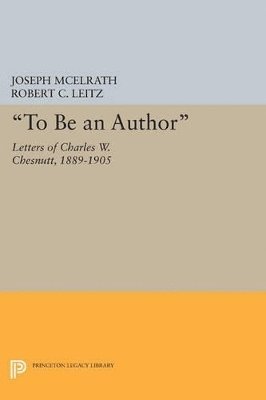 bokomslag &quot;To Be an Author&quot;