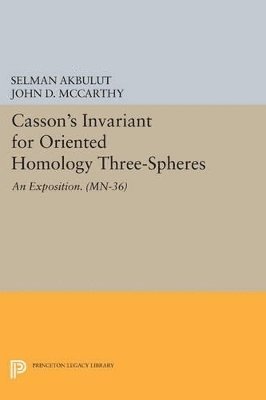 bokomslag Casson's Invariant for Oriented Homology Three-Spheres