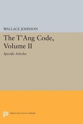 T'ang Code, Volume II, Häftad