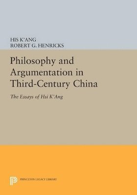 Philosophy and Argumentation in Third-Century China 1