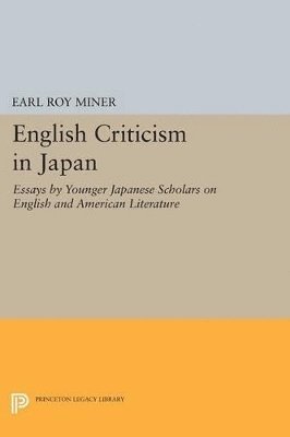 Earl Miner - English Criticism in Japan, Häftad