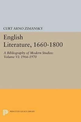bokomslag English Literature, 1660-1800