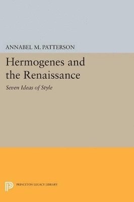 Hermogenes and the Renaissance 1