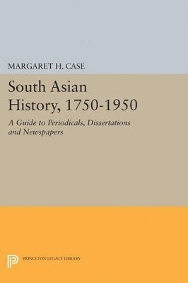 bokomslag South Asian History, 1750-1950